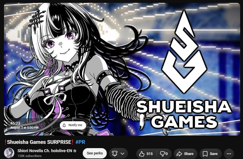 Shiori - I believe in the Comically Large scissors as Shiori's