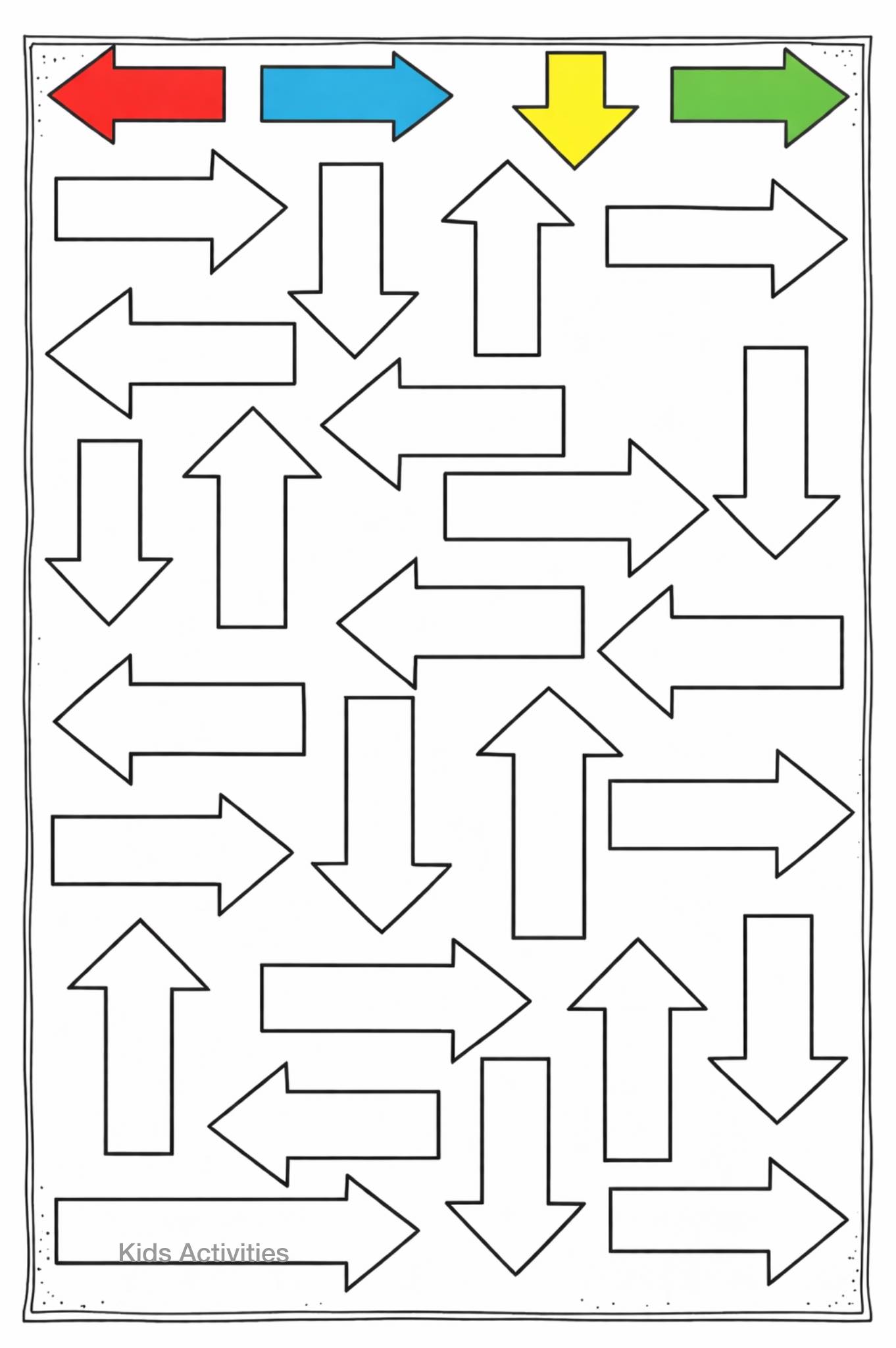 Kids Activities - 🧭 Follow the Arrows! Help kids build... | Facebook