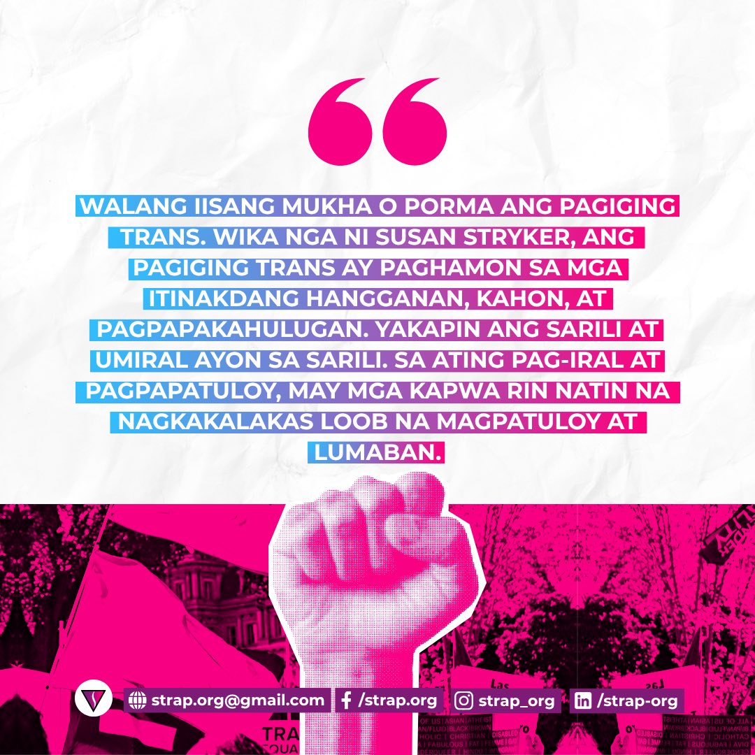 STRAP - The Society of Trans Women of the Philippines... | Facebook