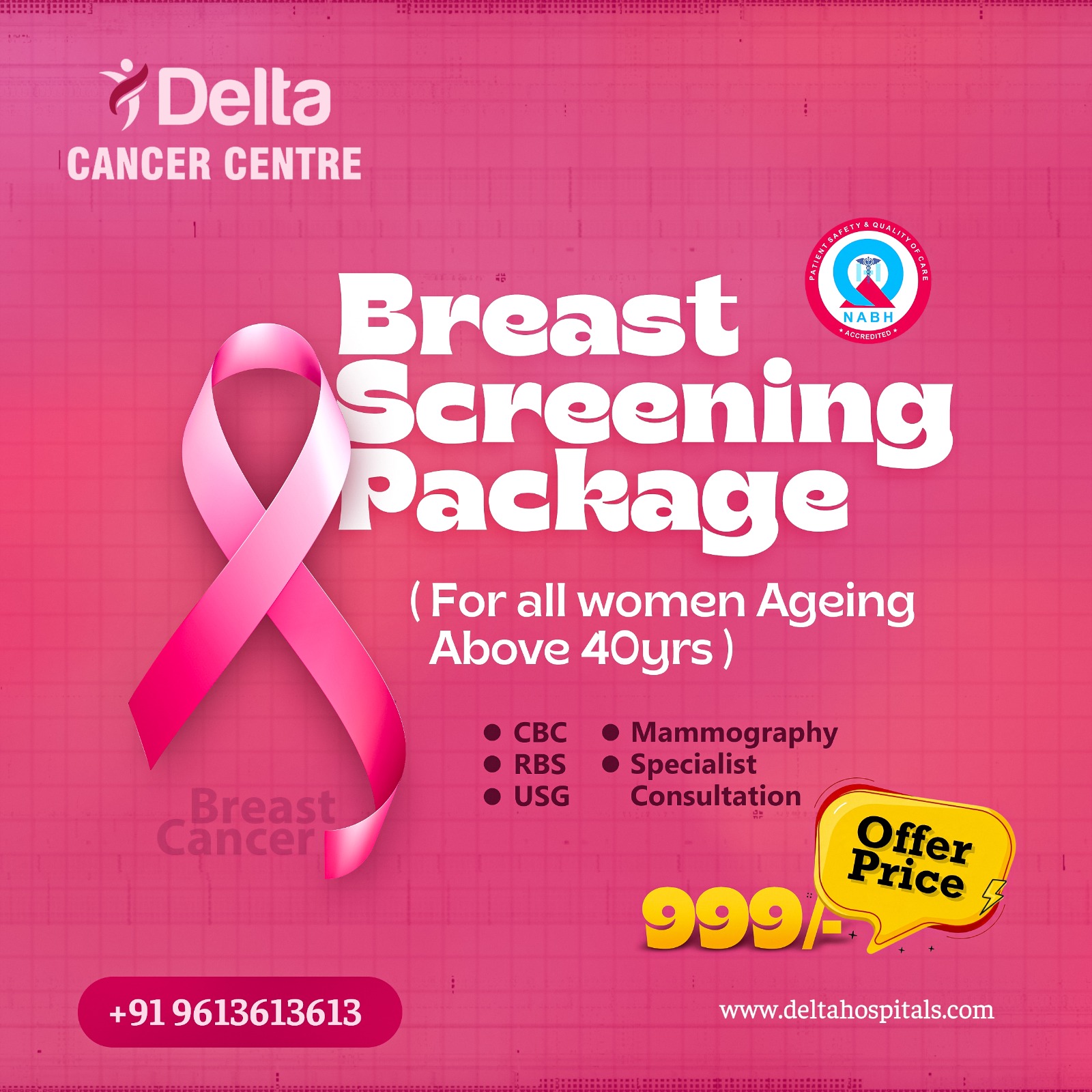 Delta hospitals - 🎀 Breast Screening Package for Women... | Facebook