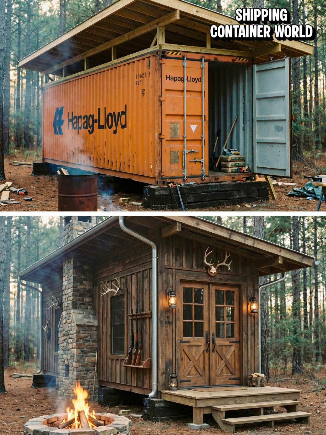 Shipping - Forget Rent! This 40ft Off-Grid Cabin Is The Dream Setup. An ...