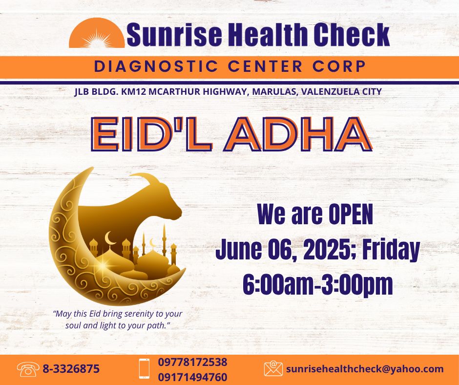 Sunrise - Announcement 📣 In accordance to Eid'l Adha, our clinic is ...