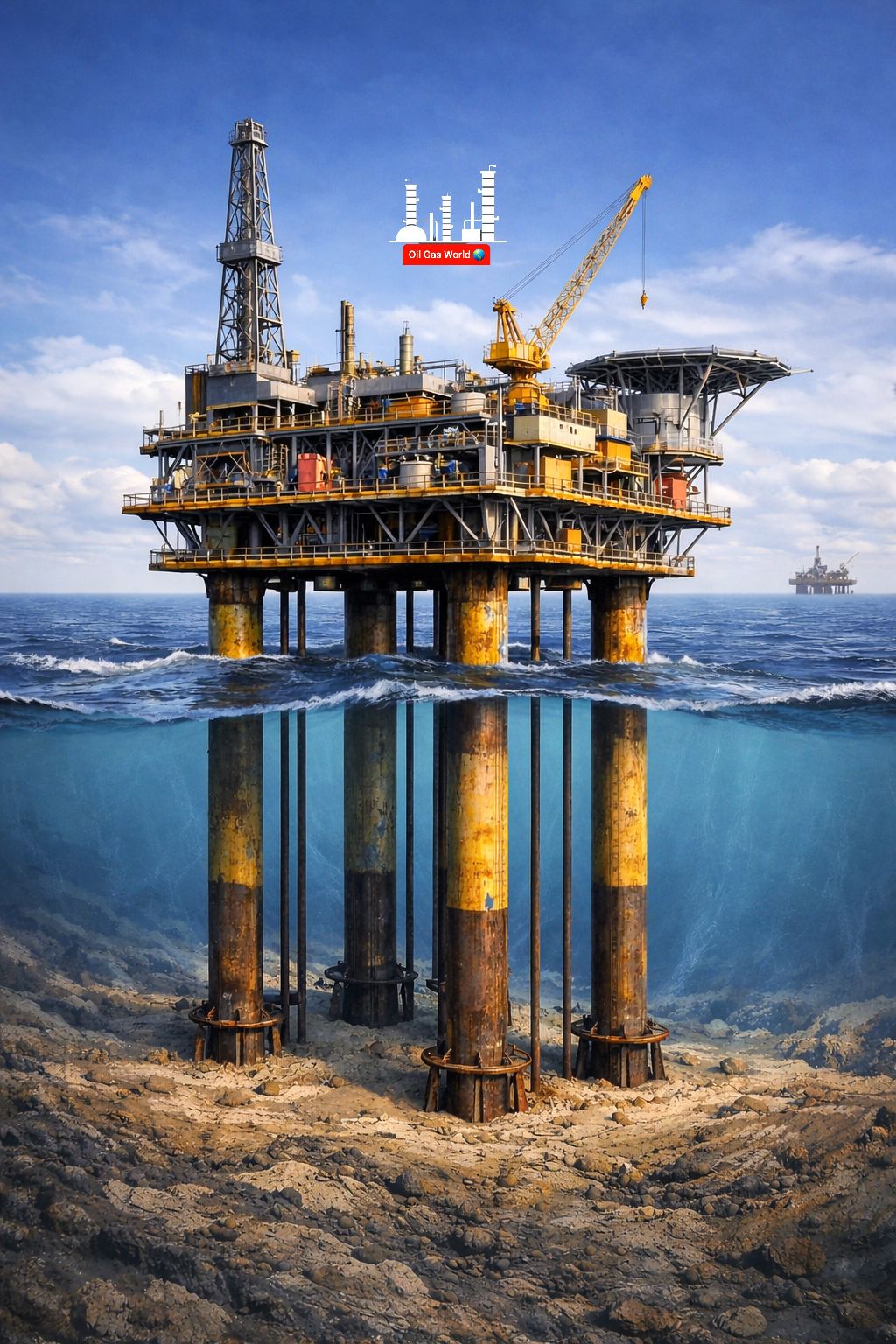 Oil - 🌊🛢️ Fixed Offshore Platform A fixed platform is a permanent ...