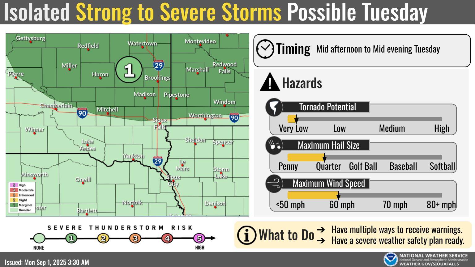 US - Warm and humid air ahead of a cold front could support the ...