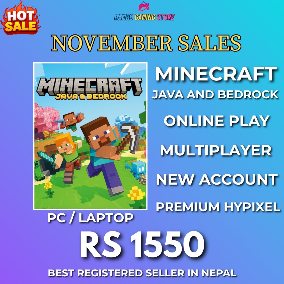 Hamro - 🔥 November Sale Alert! 🔥 🎮 Get Minecraft Java & Bedrock Edition ...