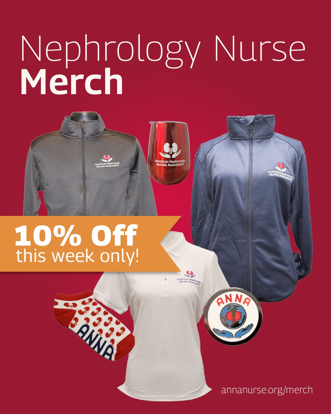 FOZEE Happy Nephrology Nurses Week Banner - Blue & Red Glitter Appreciation Decor