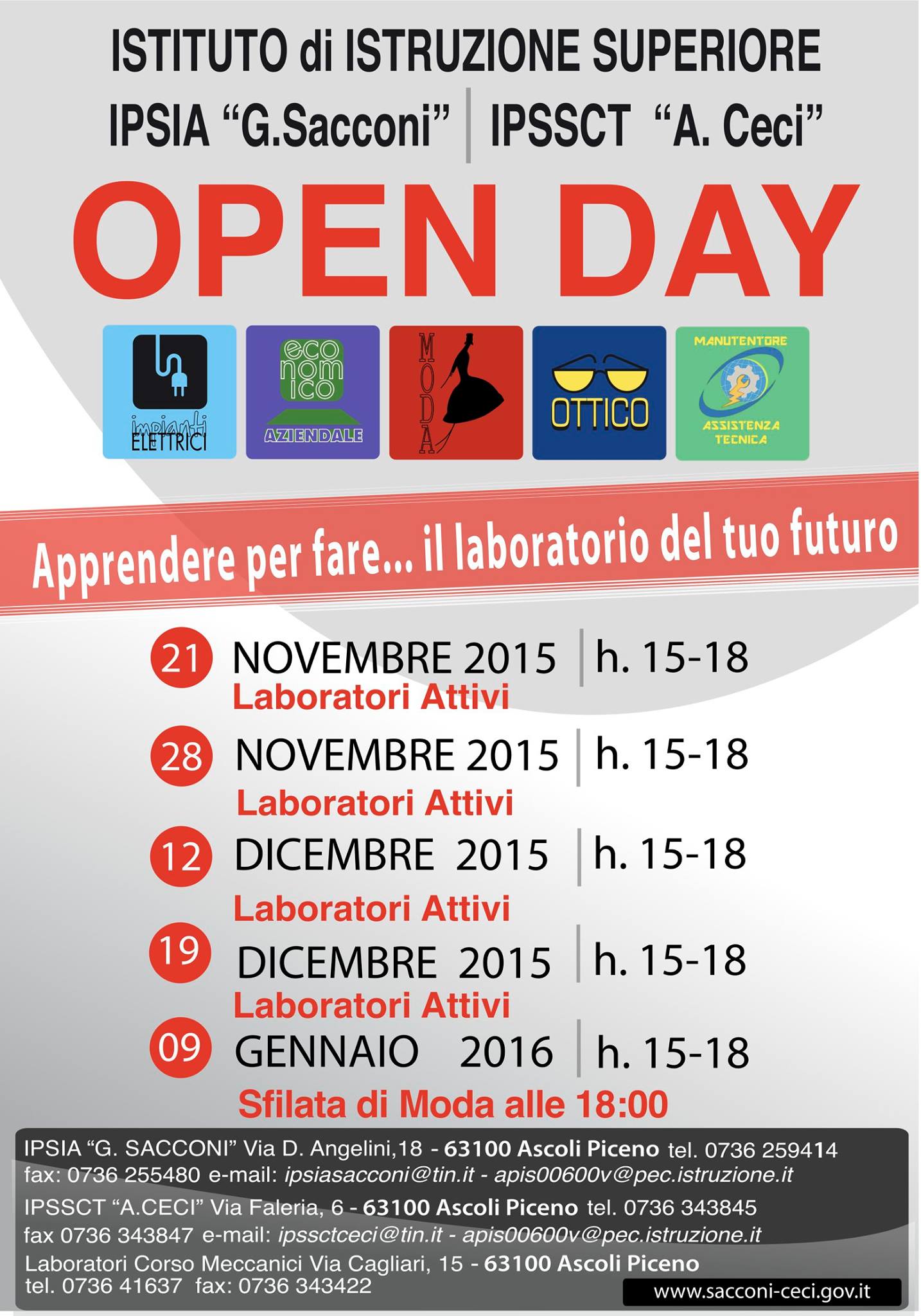 Istituto di Istruzione Superiore IPSIA “G. Sacconi” - IPSCT “A. Ceci ...