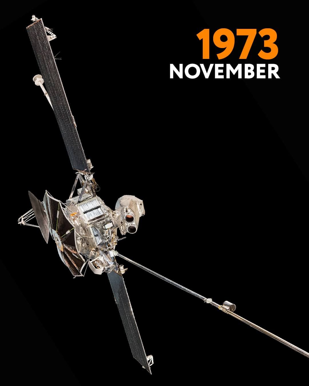 Mariner 10 launched to Venus and Mercury on Nov 3, 1973