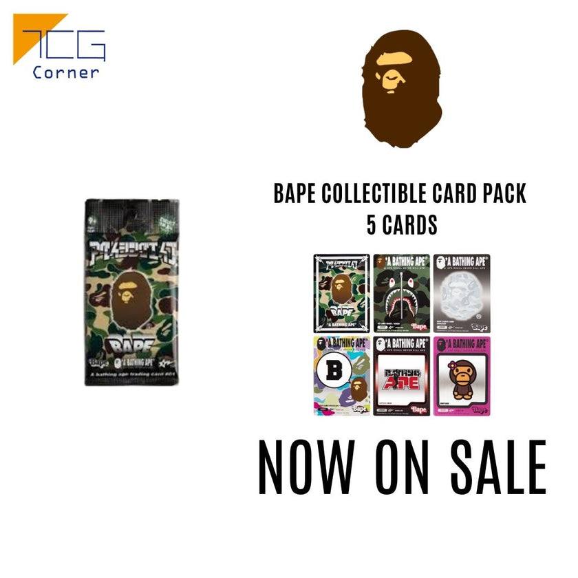 BAPE Japan exclusive collectible card pack with 5 random cards