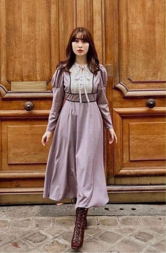 1. #Herlipto Dahlia Belted Dress 大麗花洋裝M號rose wood □ 商品