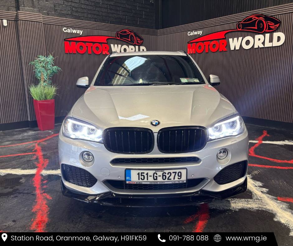 💥 2015 BMW X5 40D M sport 7 SEATER 💥 • Glacier Silver • Black