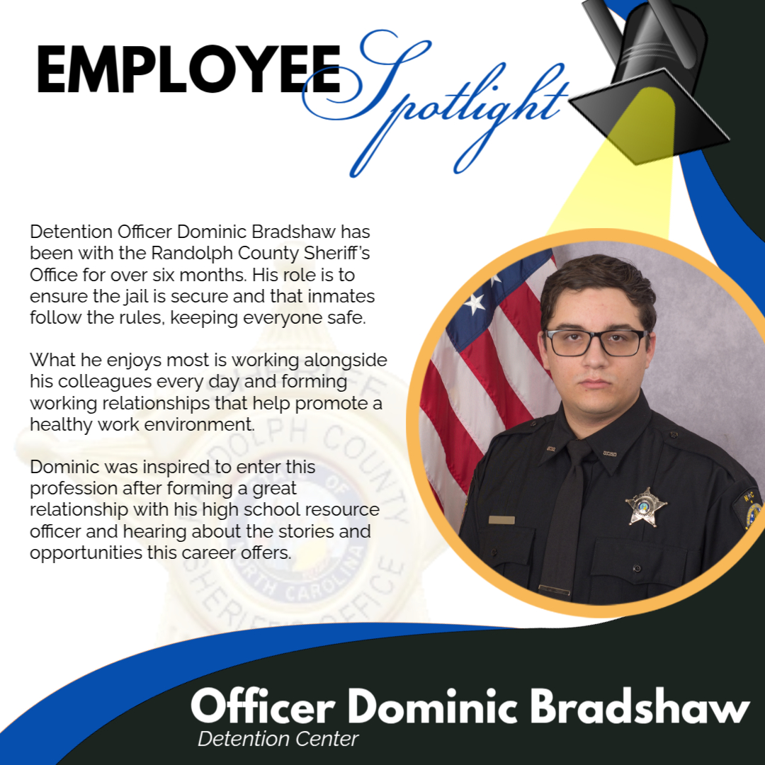 🌟 Employee... - Randolph County Sheriff's Office, NC | Facebook