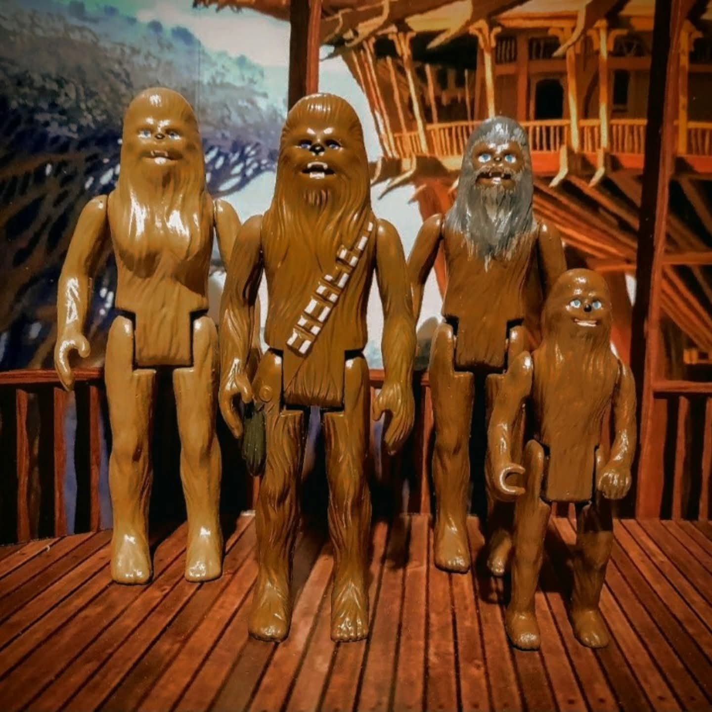 Chewbacca family from Cardboard Galaxy