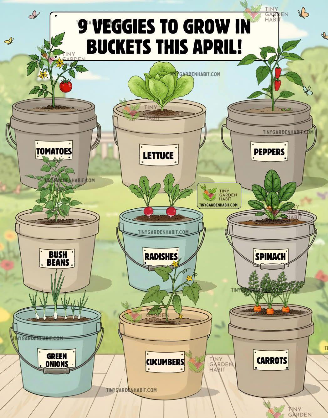 Phil's - Easy Veggies to Grow in Buckets This April! 🌱🪣 These grow ...