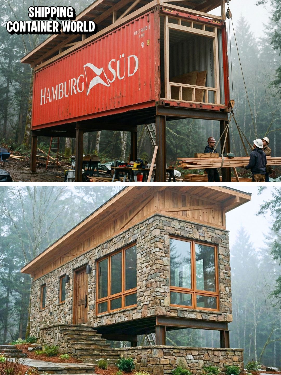 Shipping - FOREST HIDEAWAY: The Most Incredible 40ft Container ...