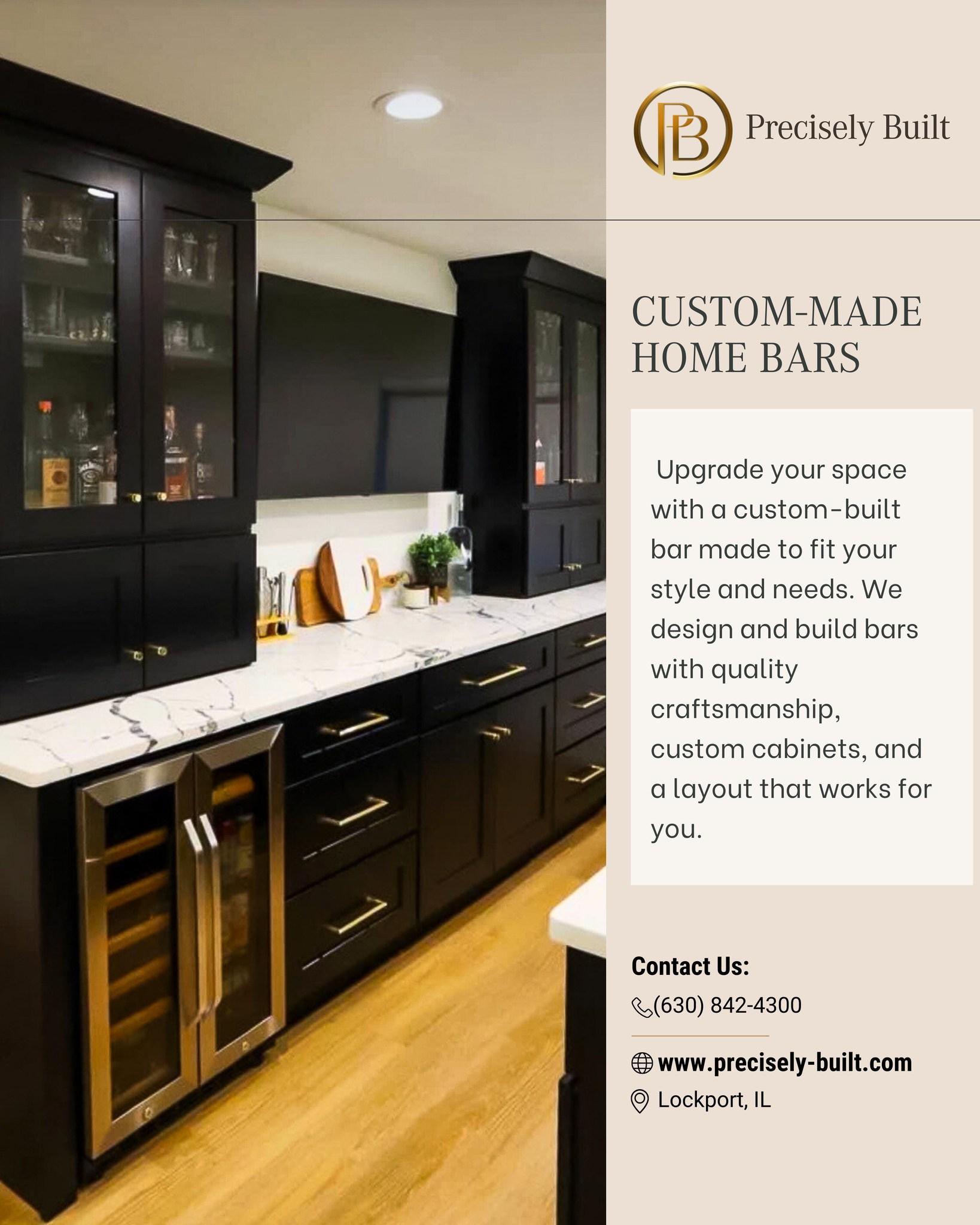 Precisely Built - Custom-Made Home Bars Host in style with... | Facebook