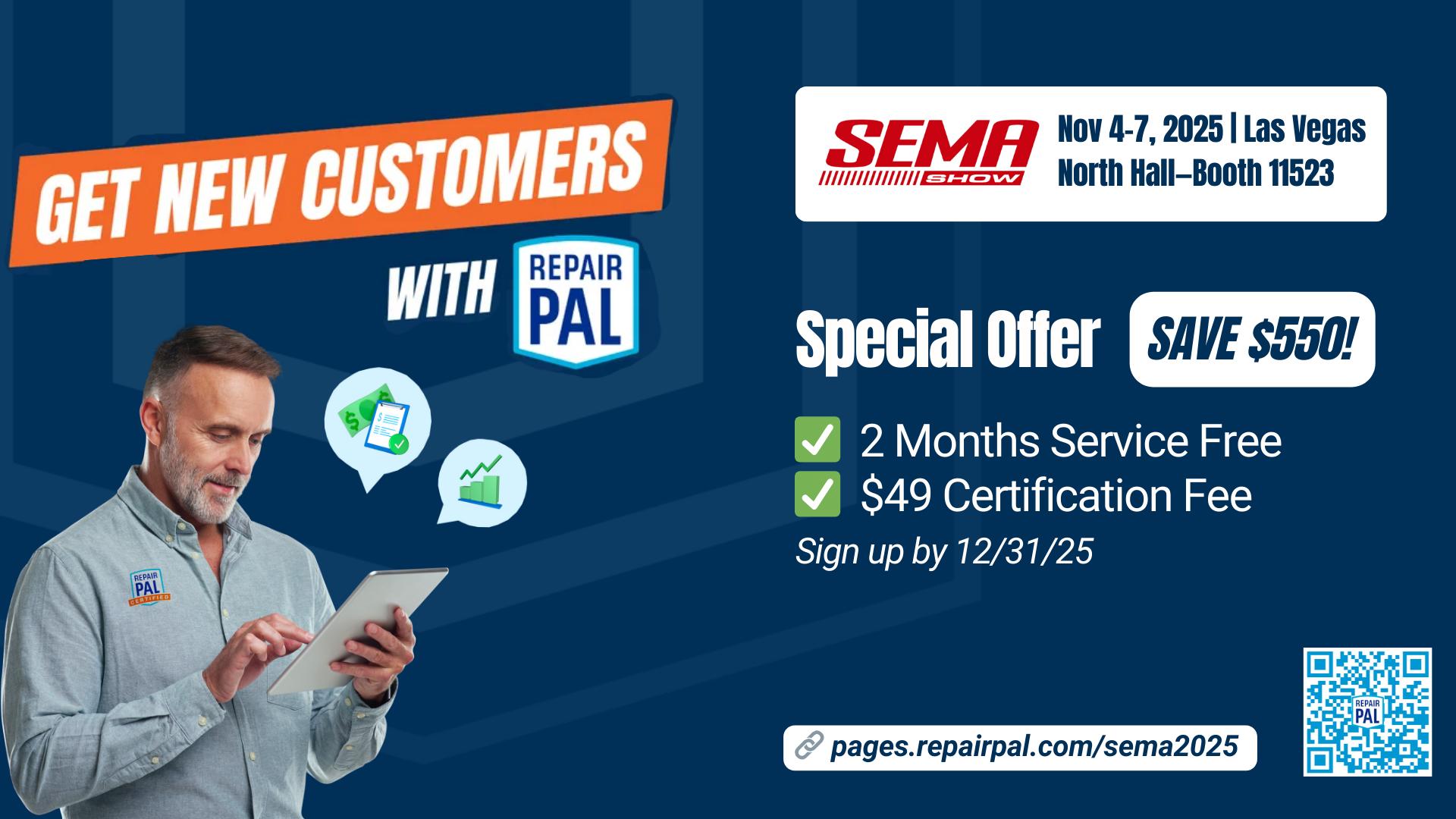RepairPal.com - 🚗 Get New Customers with RepairPal at SEMA Show 2025 ...