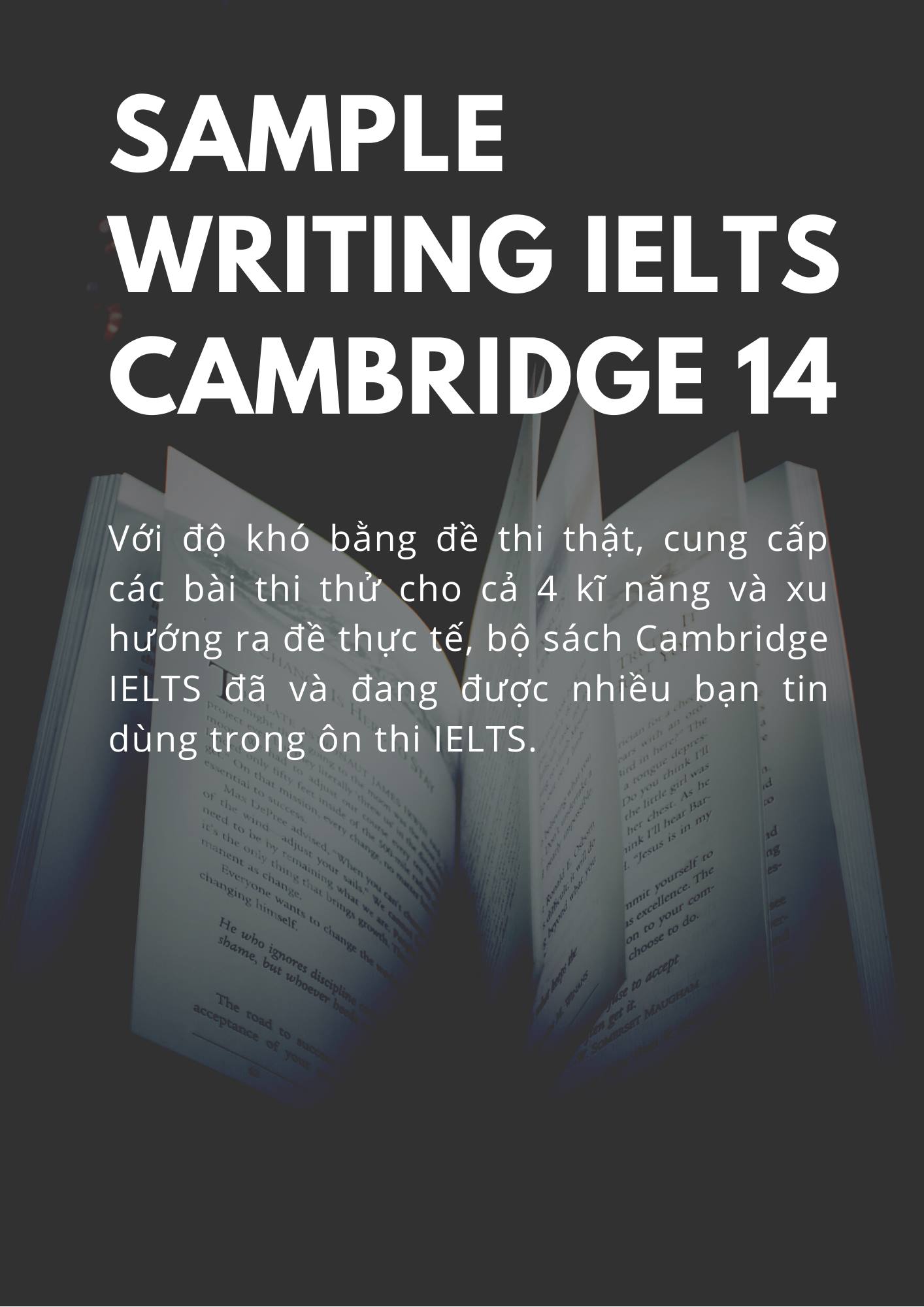 SAMPLE WRITING IELTS CAMBRIDGE 14... - IELTS Duc Thang Bui | Facebook