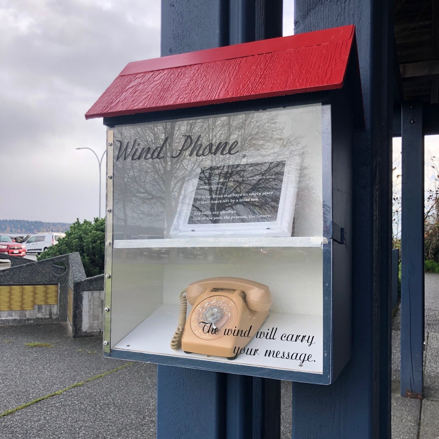 Wind phone in Leadville for connecting with loved ones