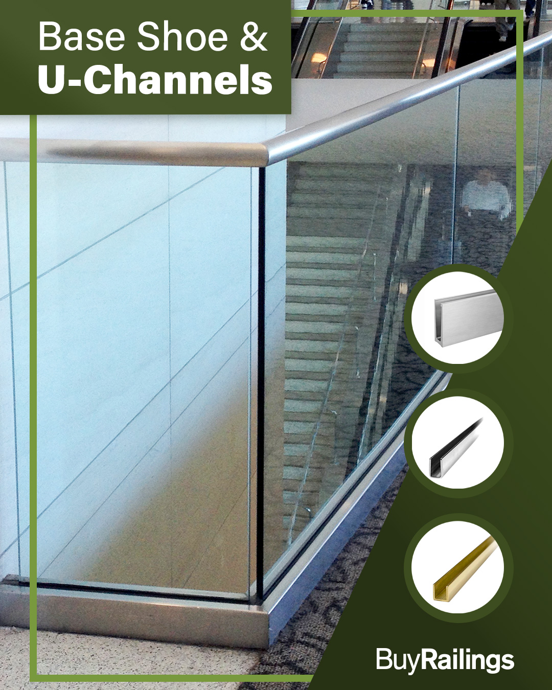 BuyRailings - Our Aluminum shoe mount glass railing systems make all ...