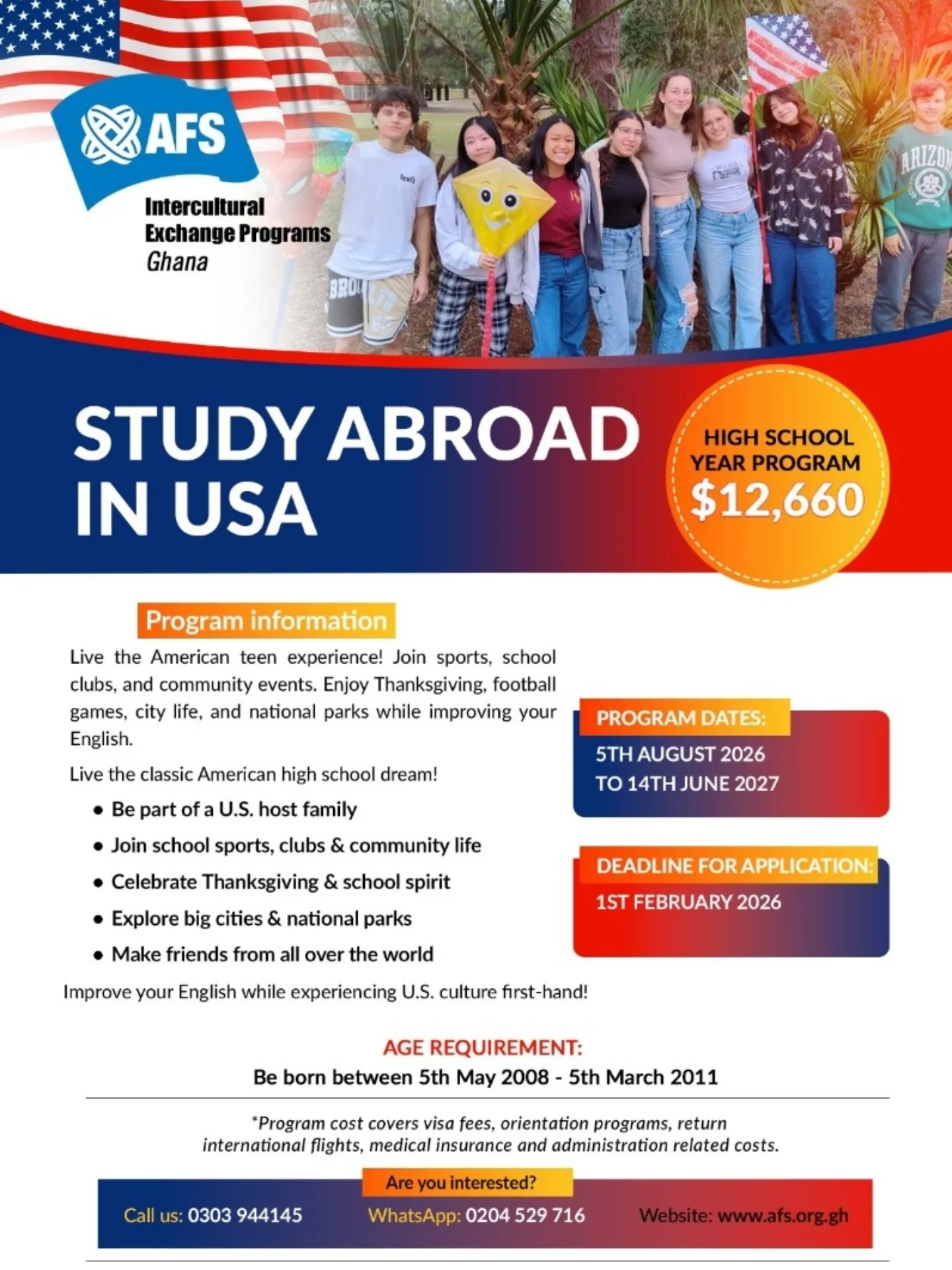 AFS IEP Ghana - 🌍 Your 2026 AFS Global Adventure Awaits!... | Facebook