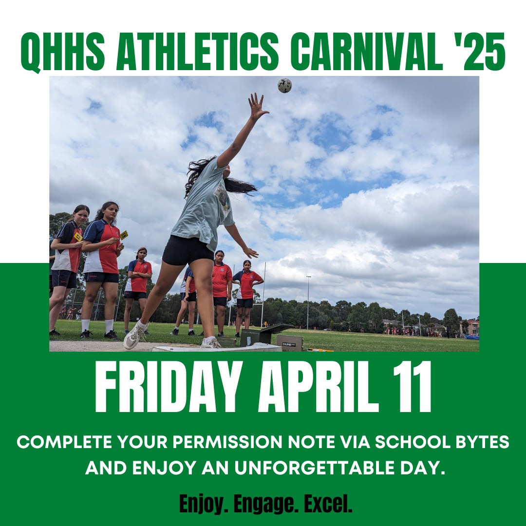 Quakers - Let's get ready for an unforgettable 2025 athletics carnival ...