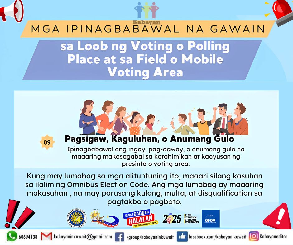 📢 Paalala sa Lahat ng Botante!... - Kabayan in Kuwait | Facebook