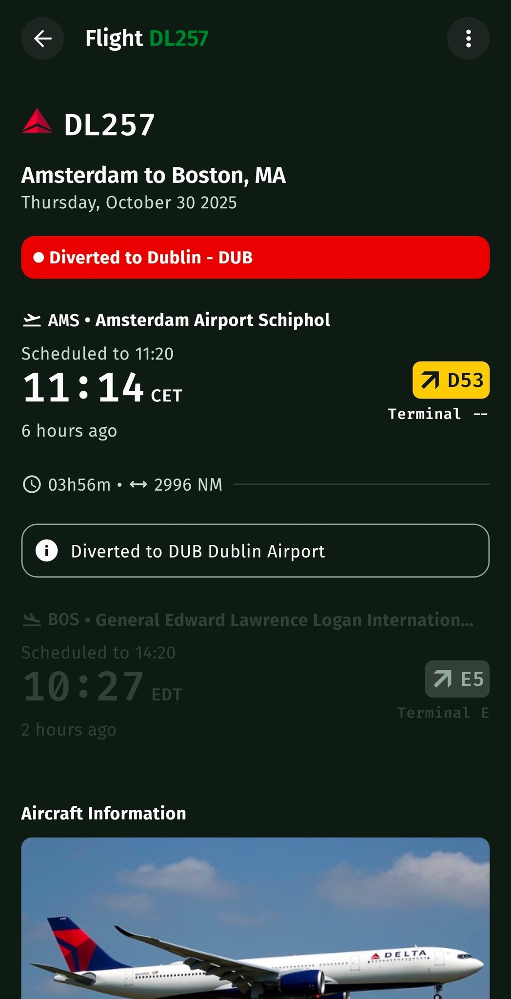 AirNav Radar - On October 30, 2025, Delta Air Lines flight... | Facebook