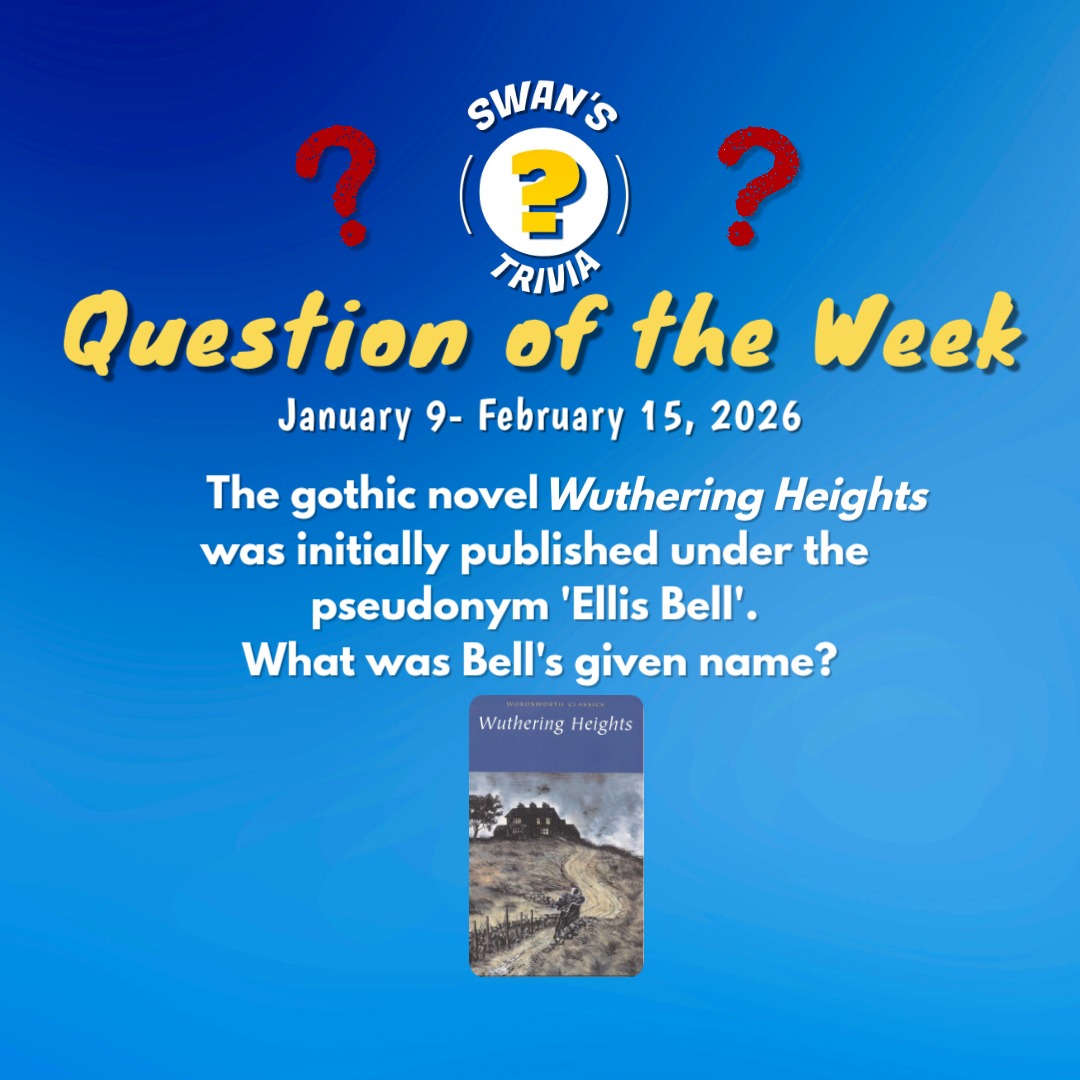 Swan's Trivia - 📚Here's your #QuestionOfTheWeek- the 2026... | Facebook