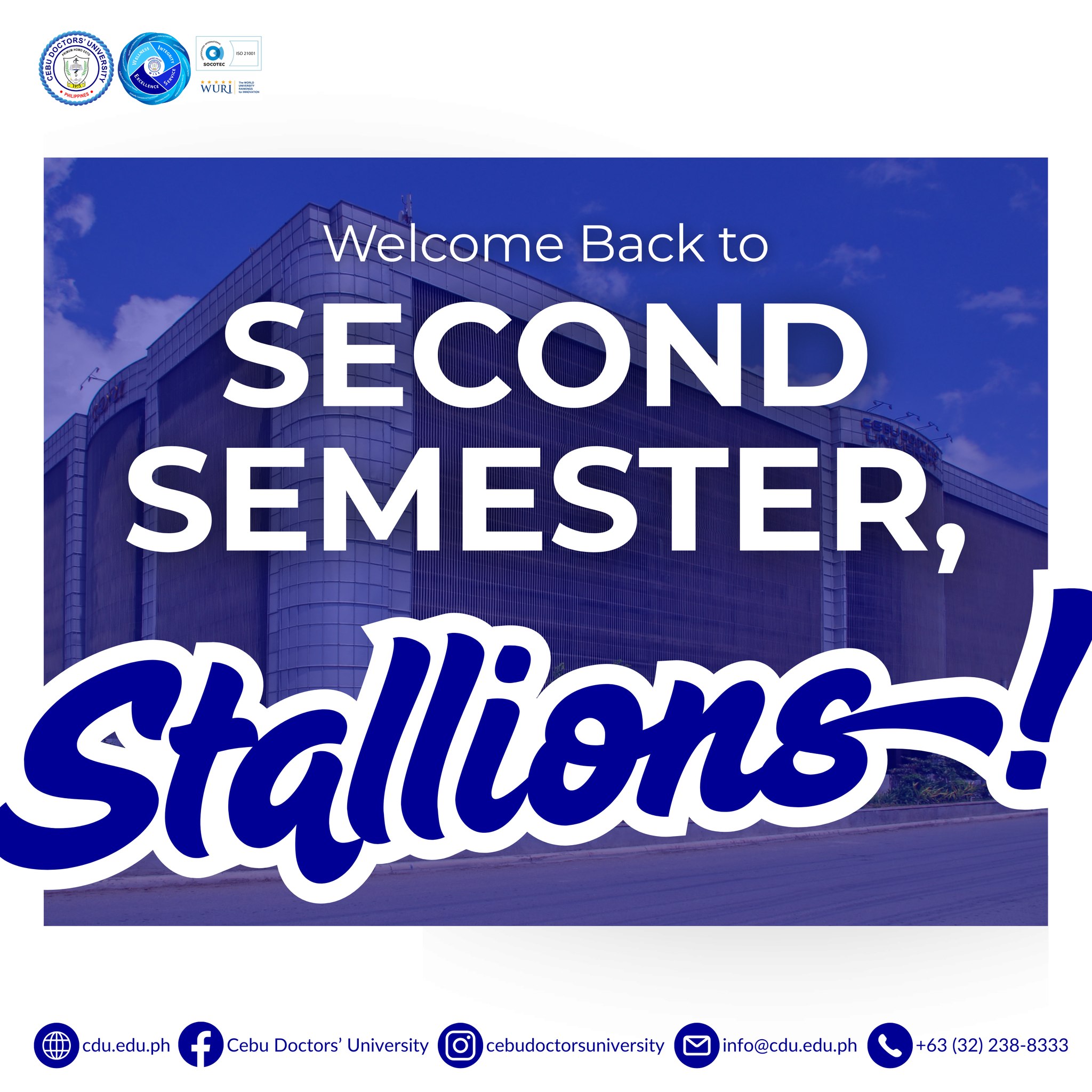 Cebu - Welcome back, Stallions! The second semester is here, and it's ...
