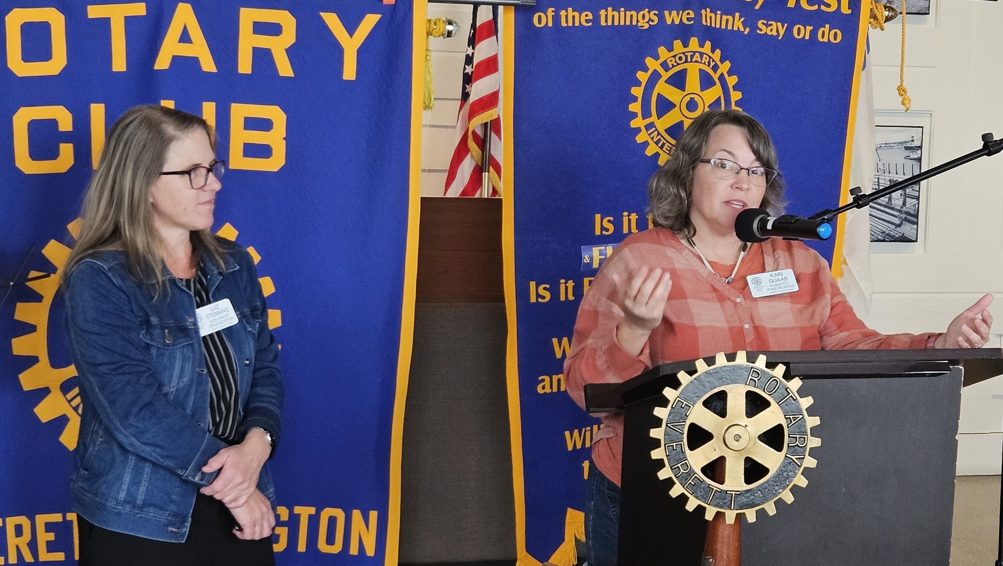 Rotary - Liz Stenning with Kari Quaas, who manages downtown events ...