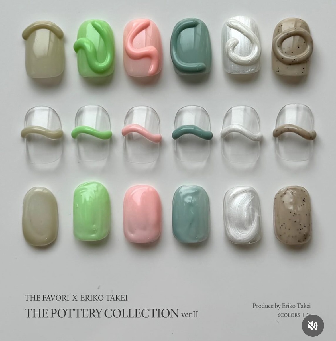 THE FAVORI x ERIKO TAKEI THE POTTERY凝膠ver2. THE POTTERY