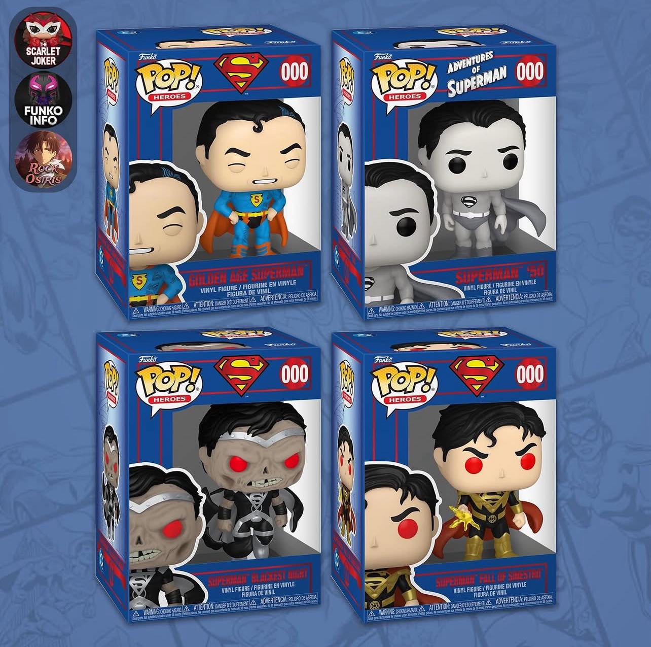 First look at new Superman Pops! #funko #supermam #dccomics 