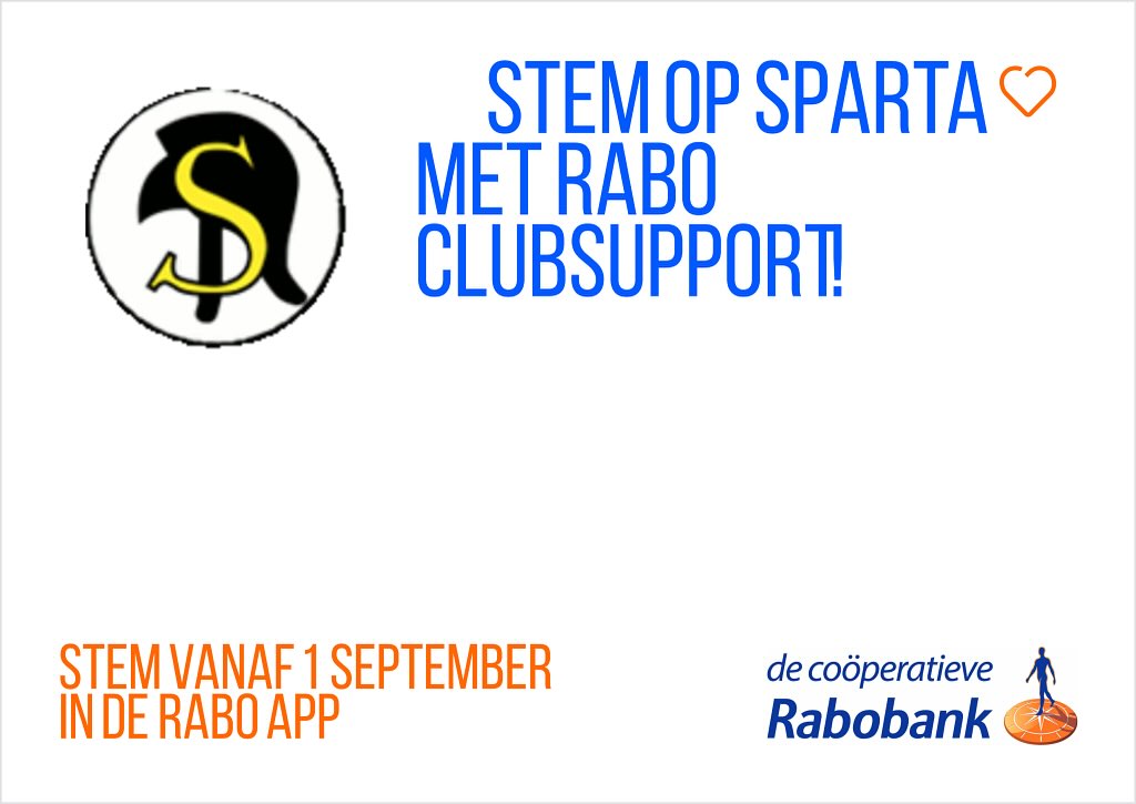 AV - Steun Sparta met Rabo ClubSupport! Dit jaar doen wij voor het ...