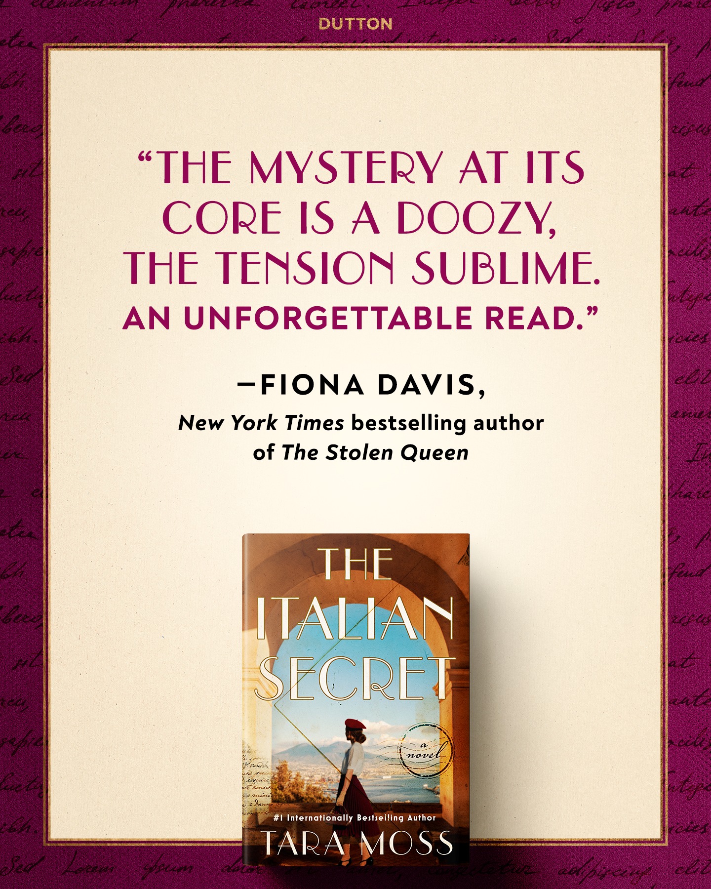 The Italian Secret by Tara Moss, a historical mystery novel
