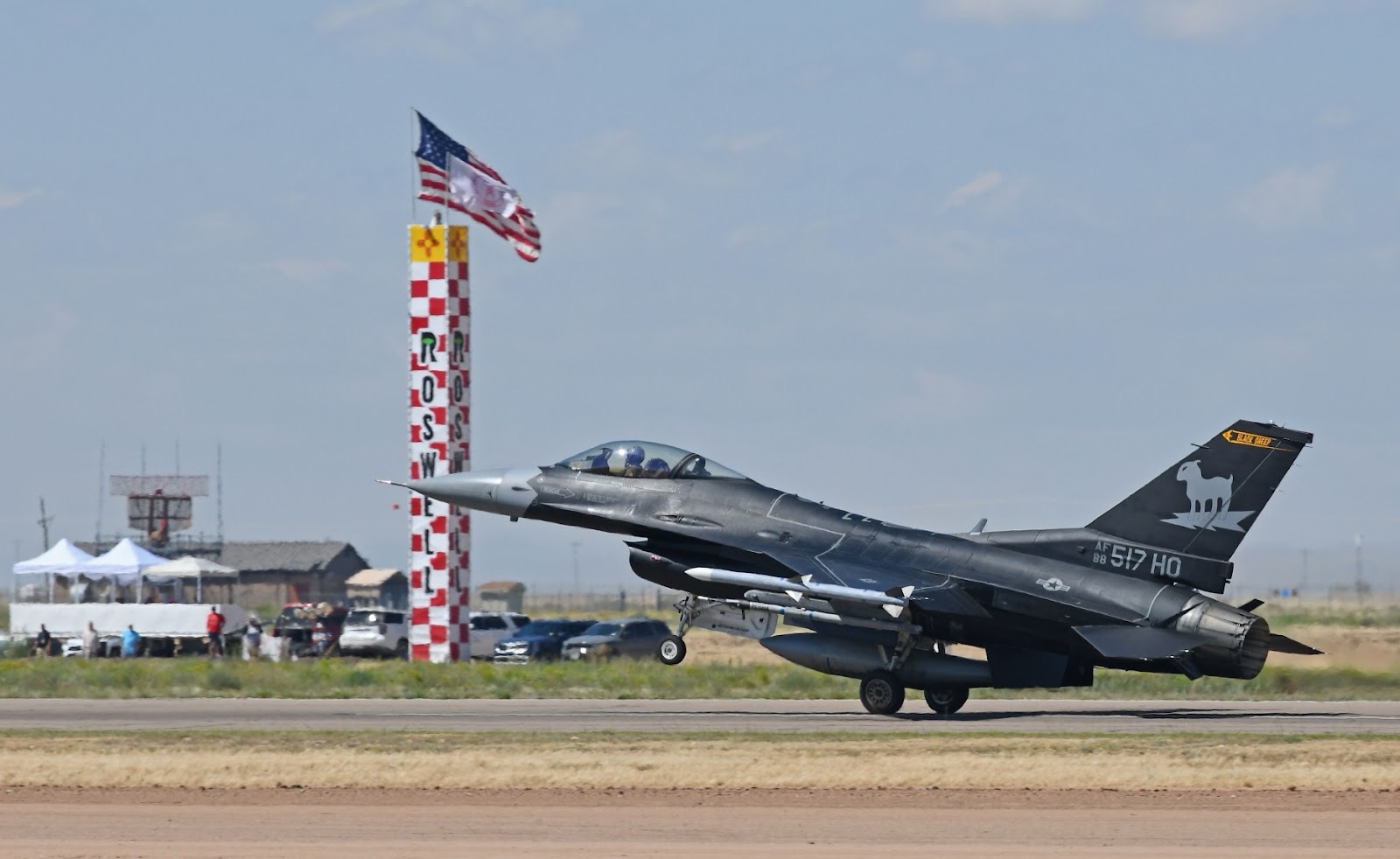 Reno - The crew from the 8th FTS Jet 'Black Sheep' flagship made the ...