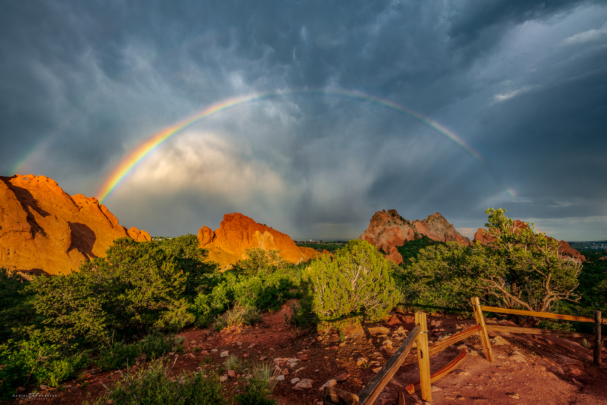 Somewhere *under* the rainbow, way up high (at 6,035ft) There's a