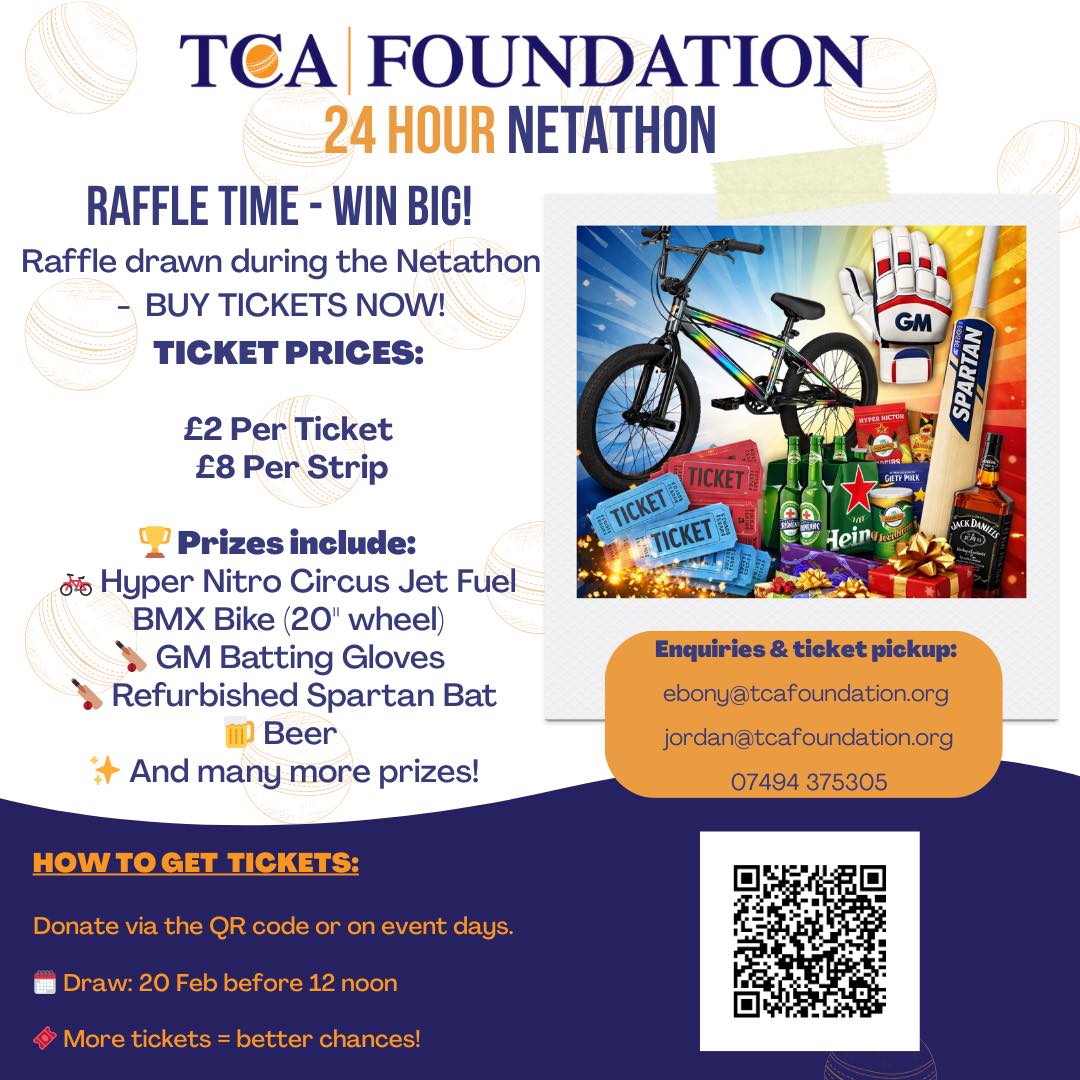 🎟️ Our Netathon Raffle is... - The Cricket Asylum Foundation | Facebook