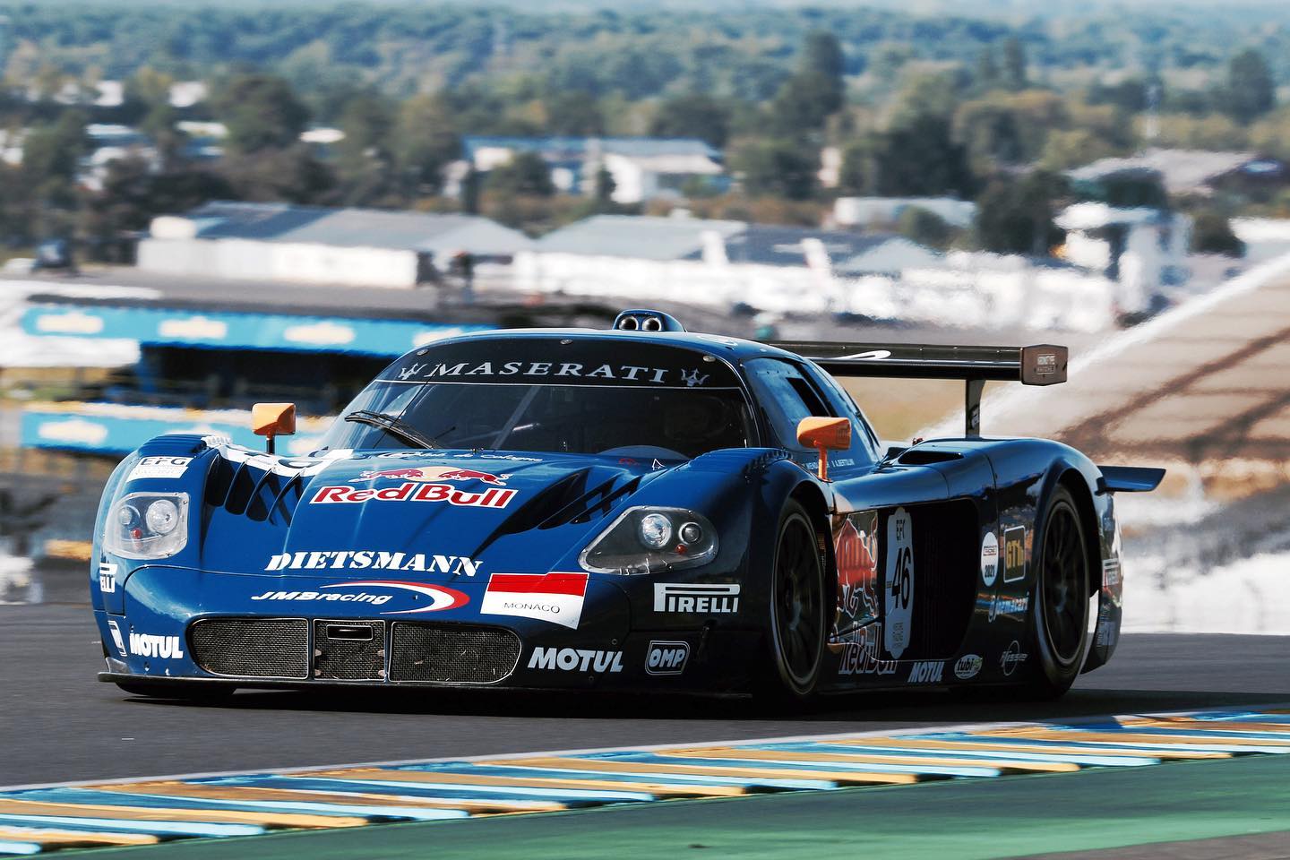 The Maserati MC12 GT1 racing at Le Mans. Something we thought we