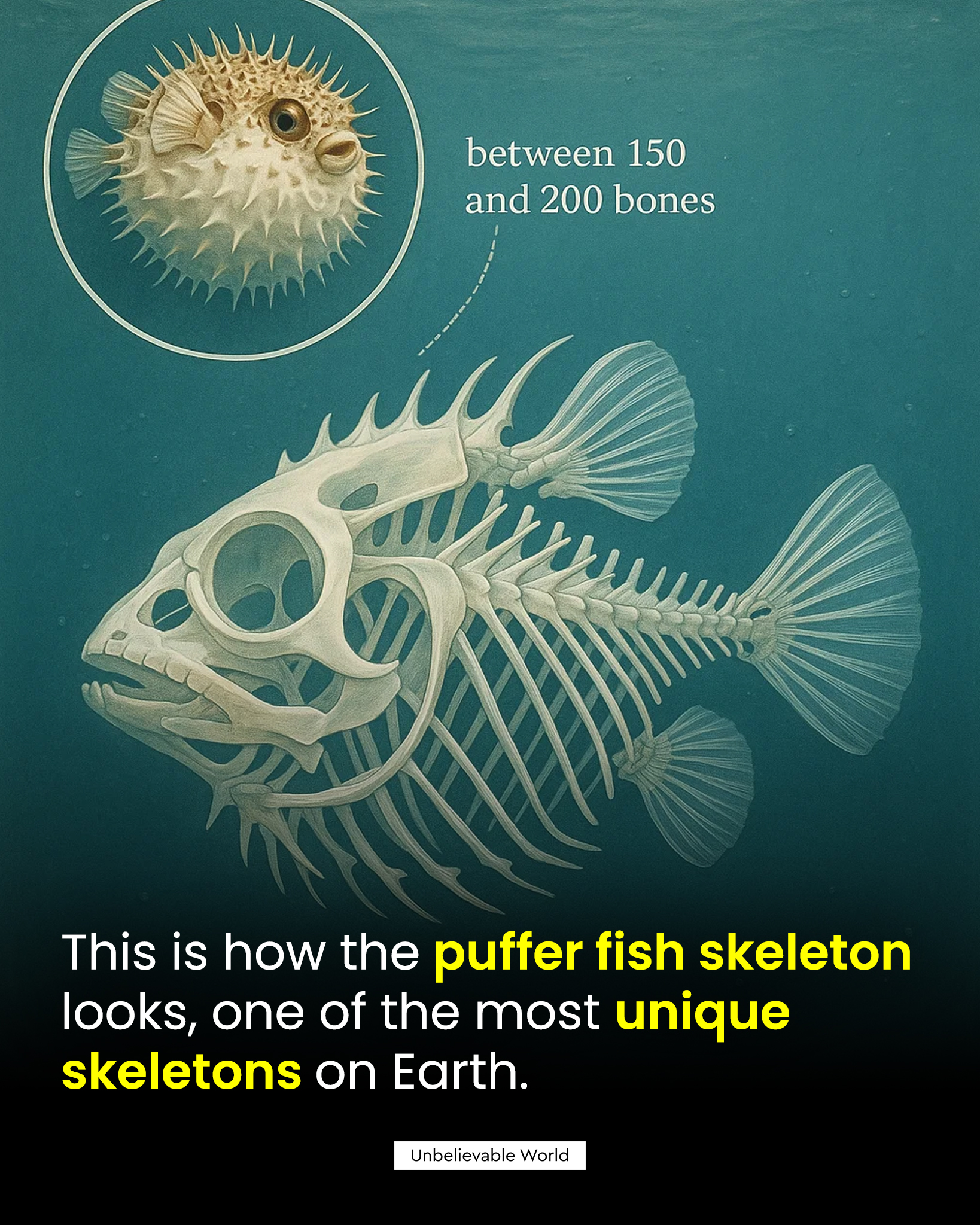 Unbelievable - The Ocean’s Inflatable Survivor 🐡🌊 The puffer fish is ...