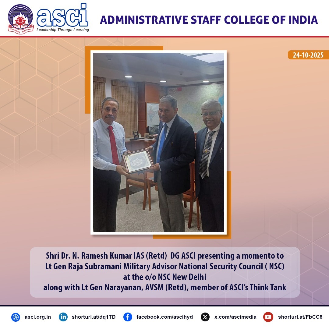 Administrative - Sri N. Ramesh Kumar, IAS (Retd.), Director General of ...