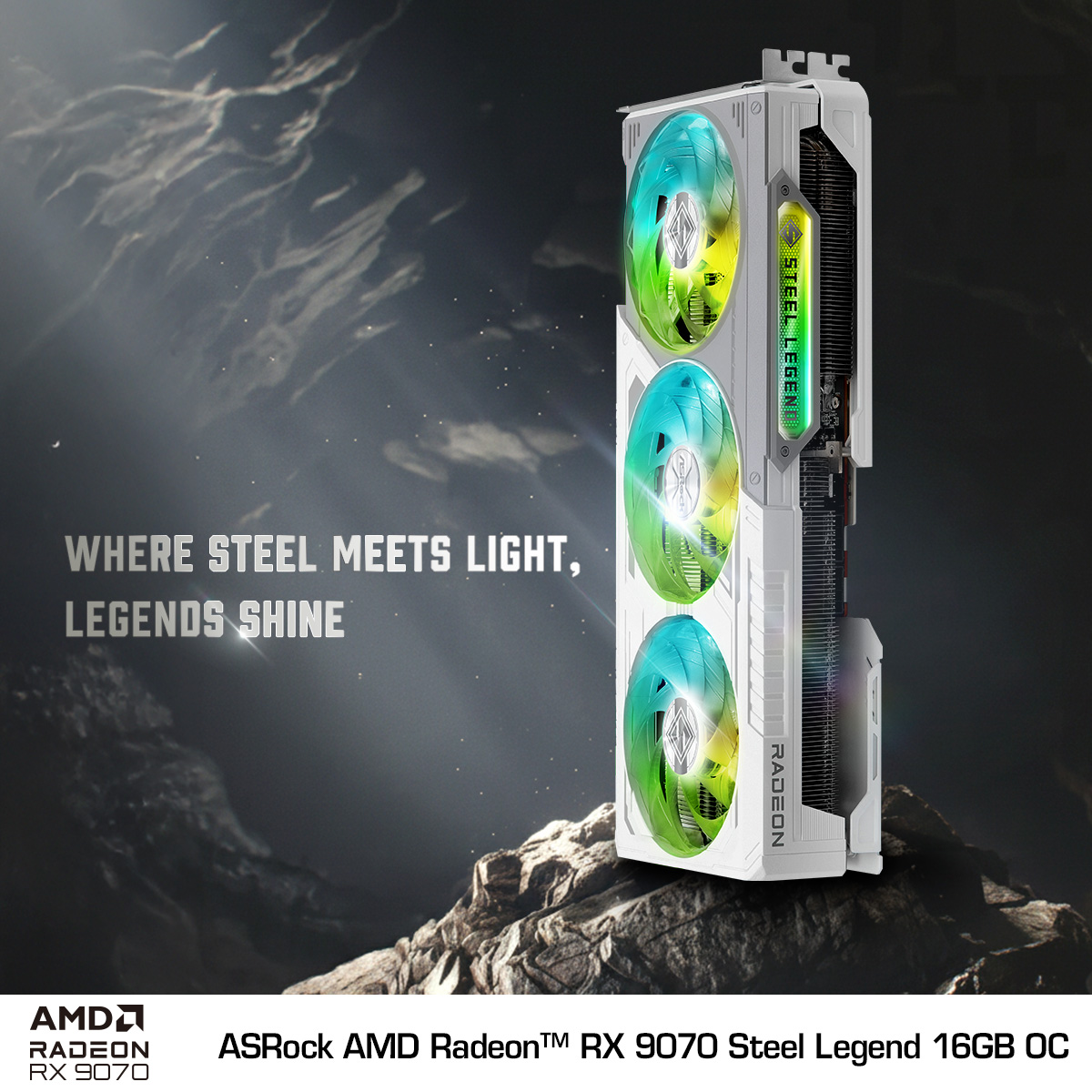 RX 9070 XT Steel Legend 16GB Unleash Total Performance. ⚡ Next 
