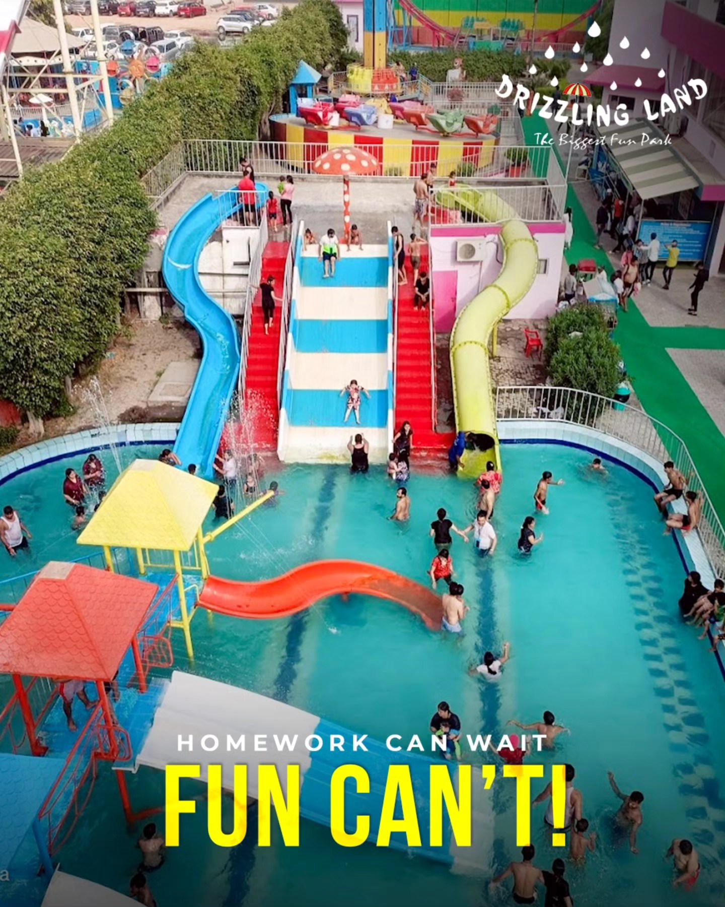 Drizzling - Adventure lovers, get ready! With high-speed slides
