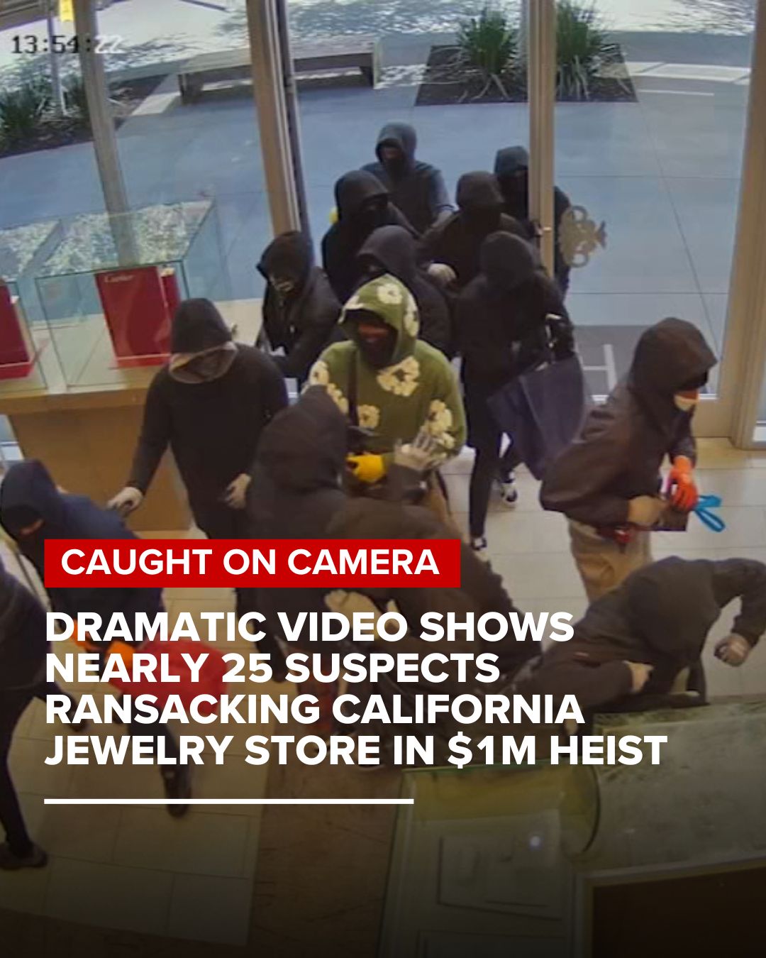 ABC - Police say a group of nearly 25 people ransacked a jewelry store ...