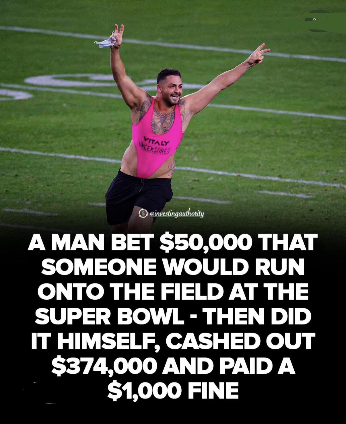 Addison - During Super Bowl LV in 2021 a fan sprinted onto the field in ...