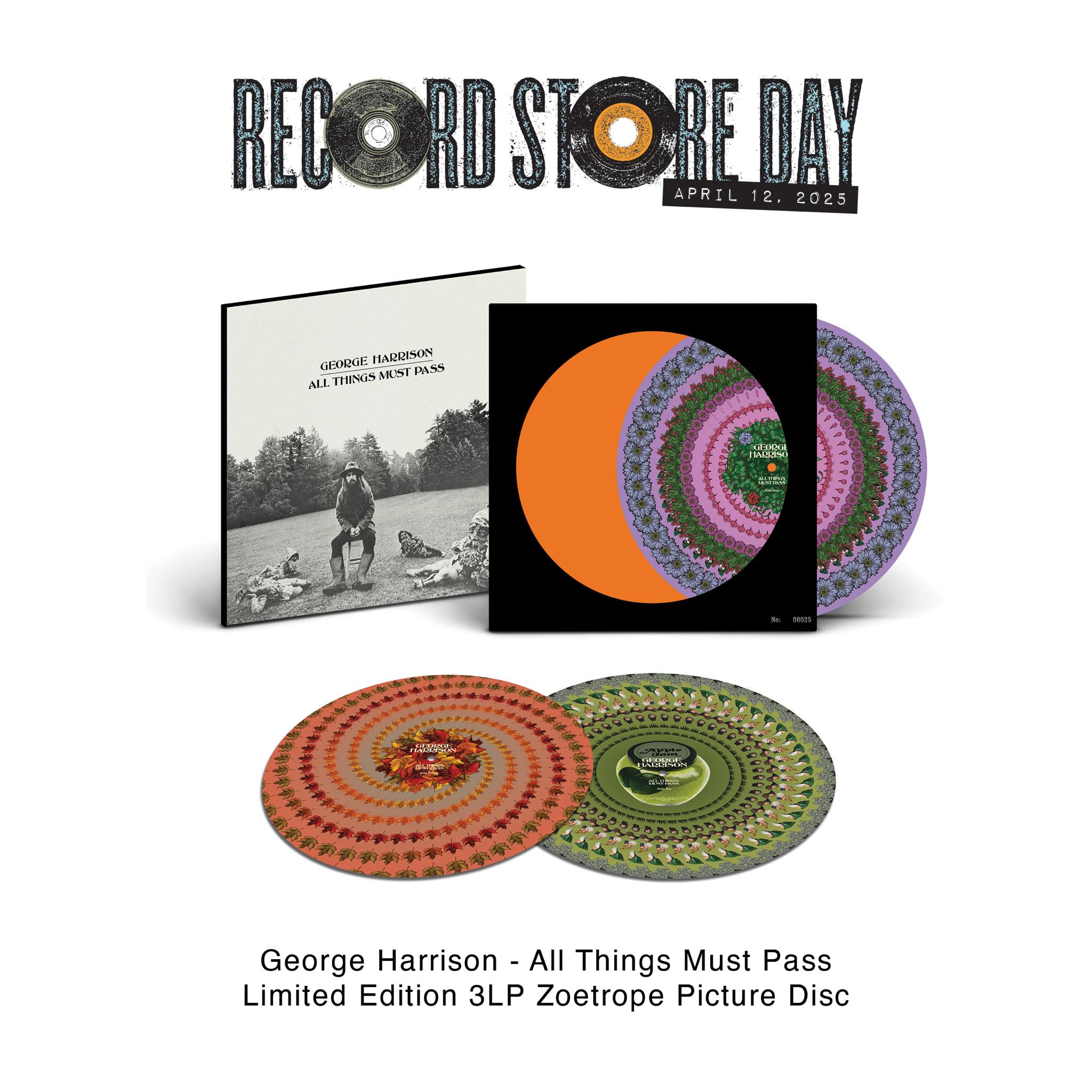 George Harrison's studio albums on limited edition zoetrope