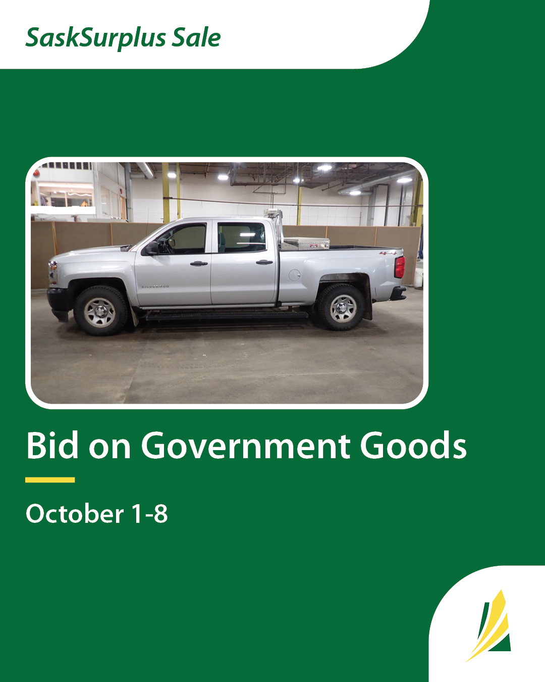 Government - During this month's SaskSurplus sale, you can bid on: Used ...