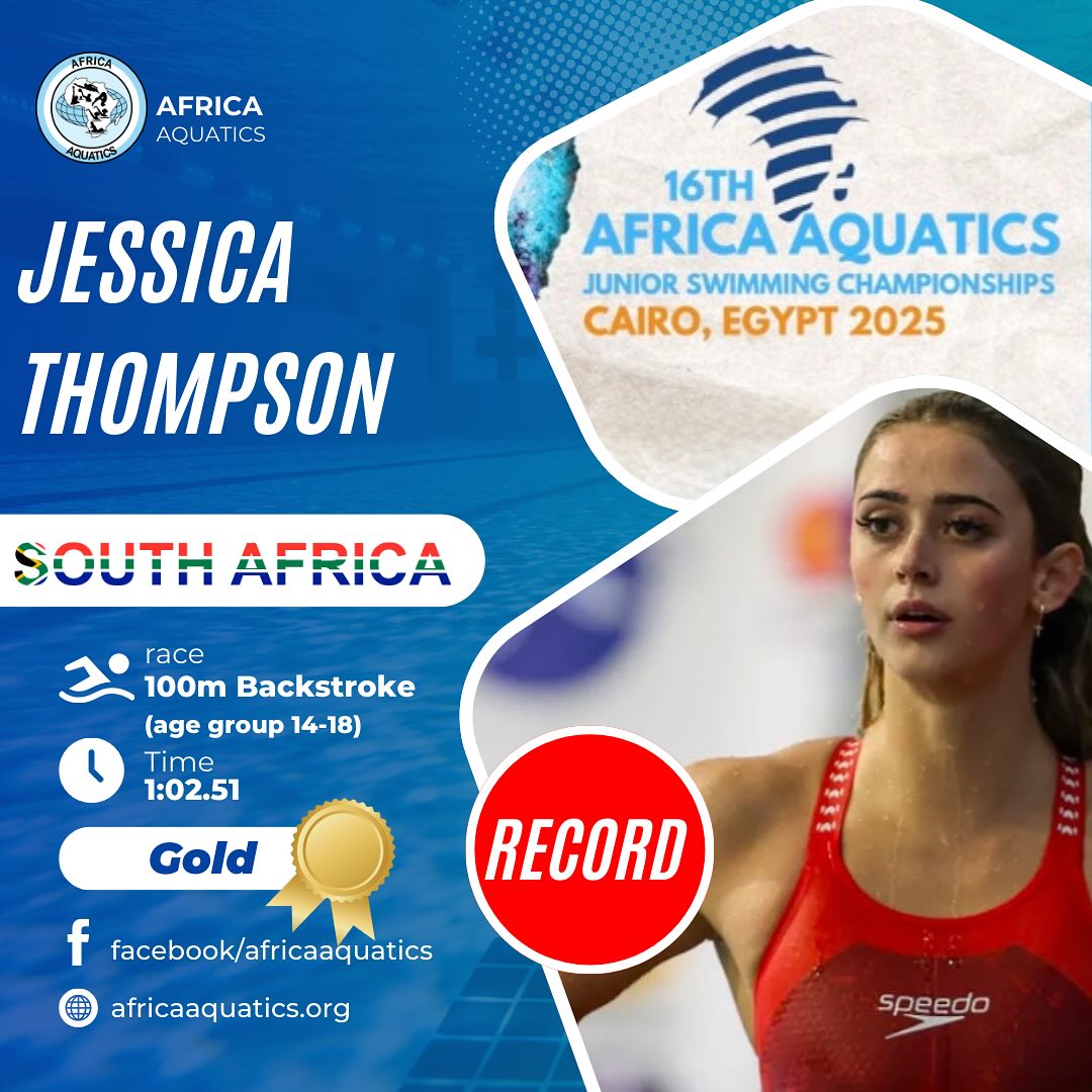 Africa - Flying to gold! RECORD ♥️ Jessica Thompson of South Africa ...