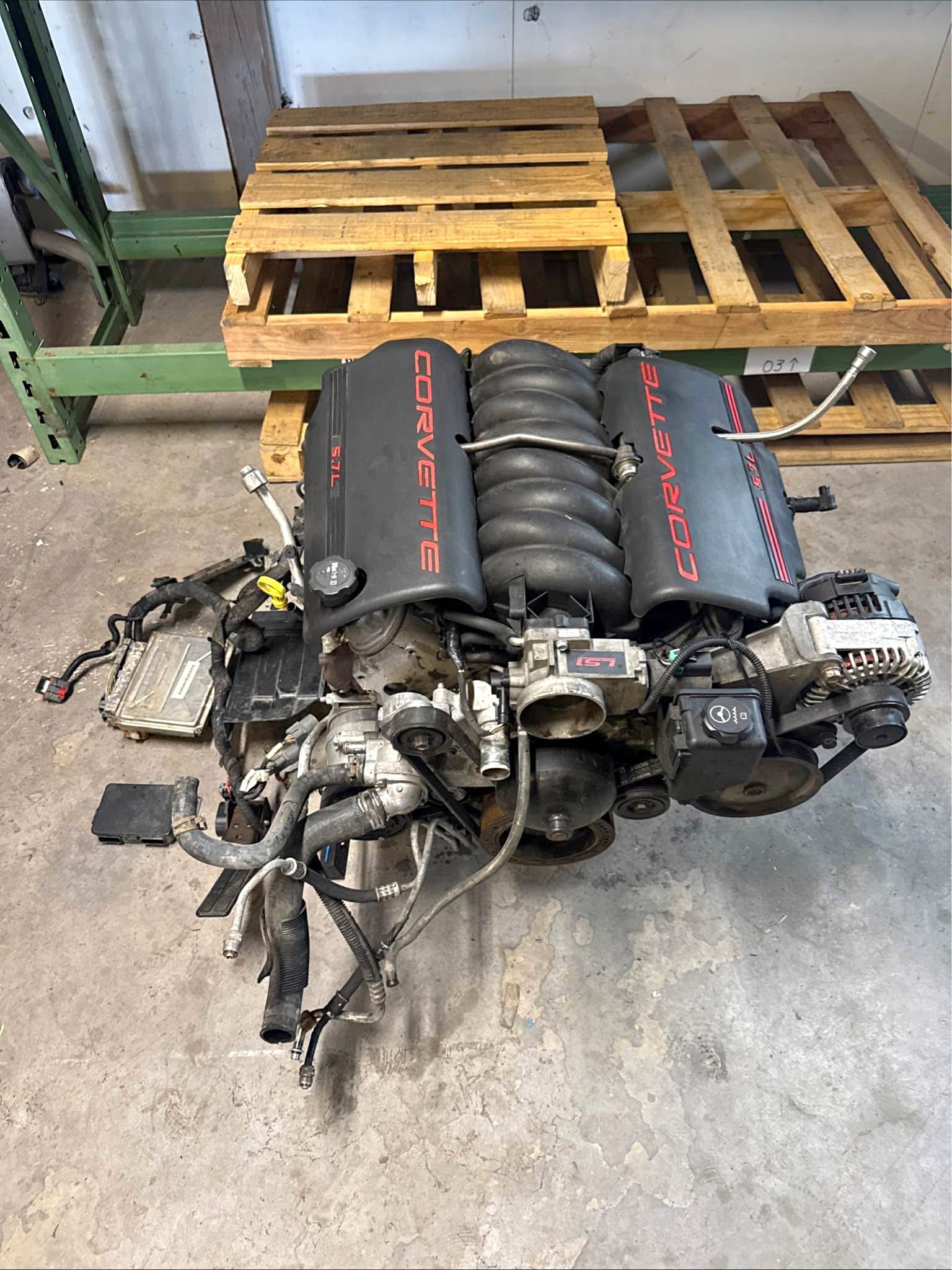 2004 c5 corvette 5.7 Ls1 drop out 120k miles!! Ecu, harness, pedal, and ...