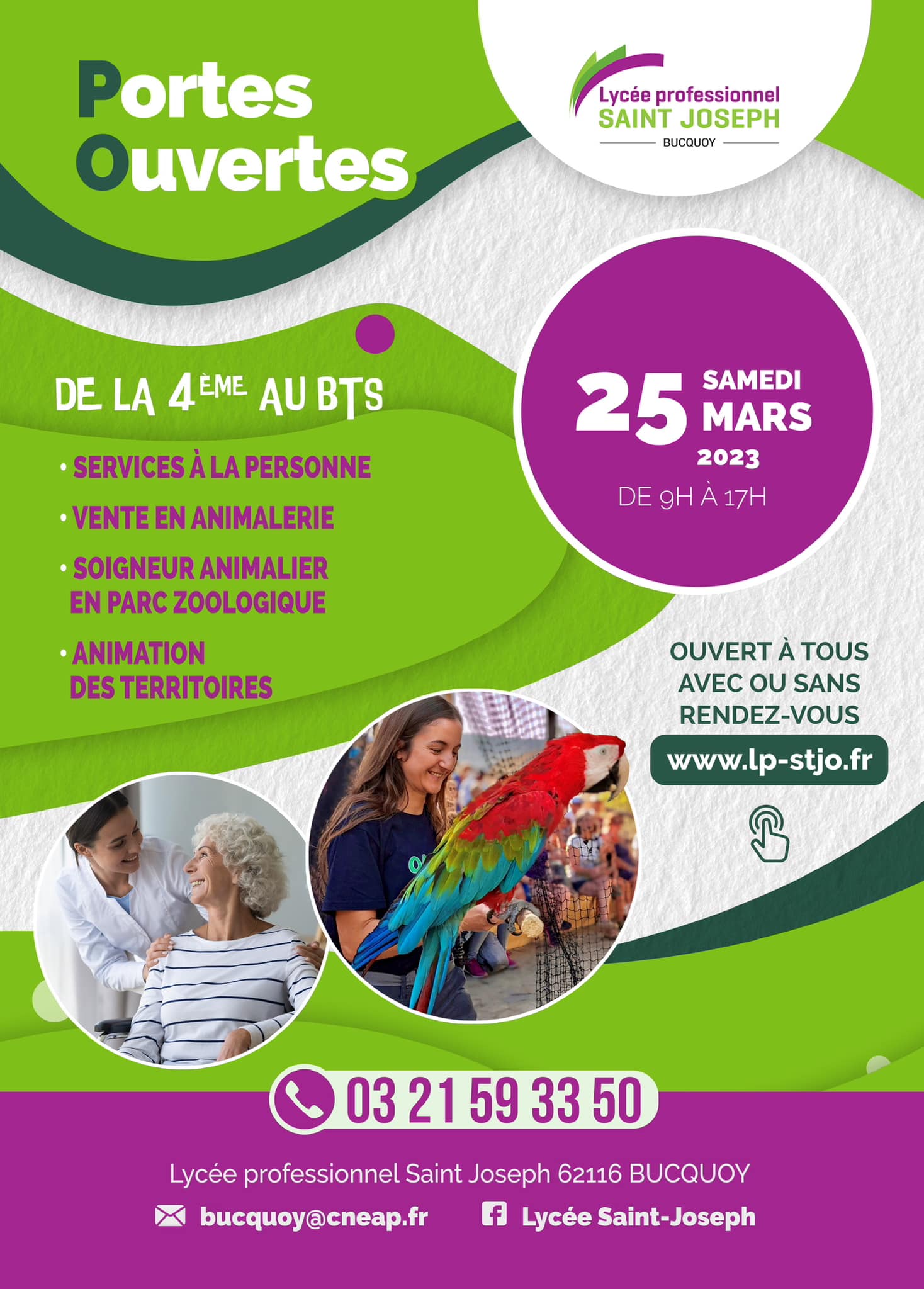 Lycée Professionnel Saint Joseph Bucquoy Soigneur Animalier